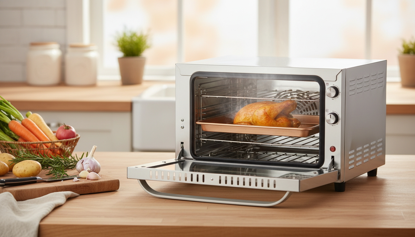 Countertop Electric Convection Oven for 3–4 Tray Baking