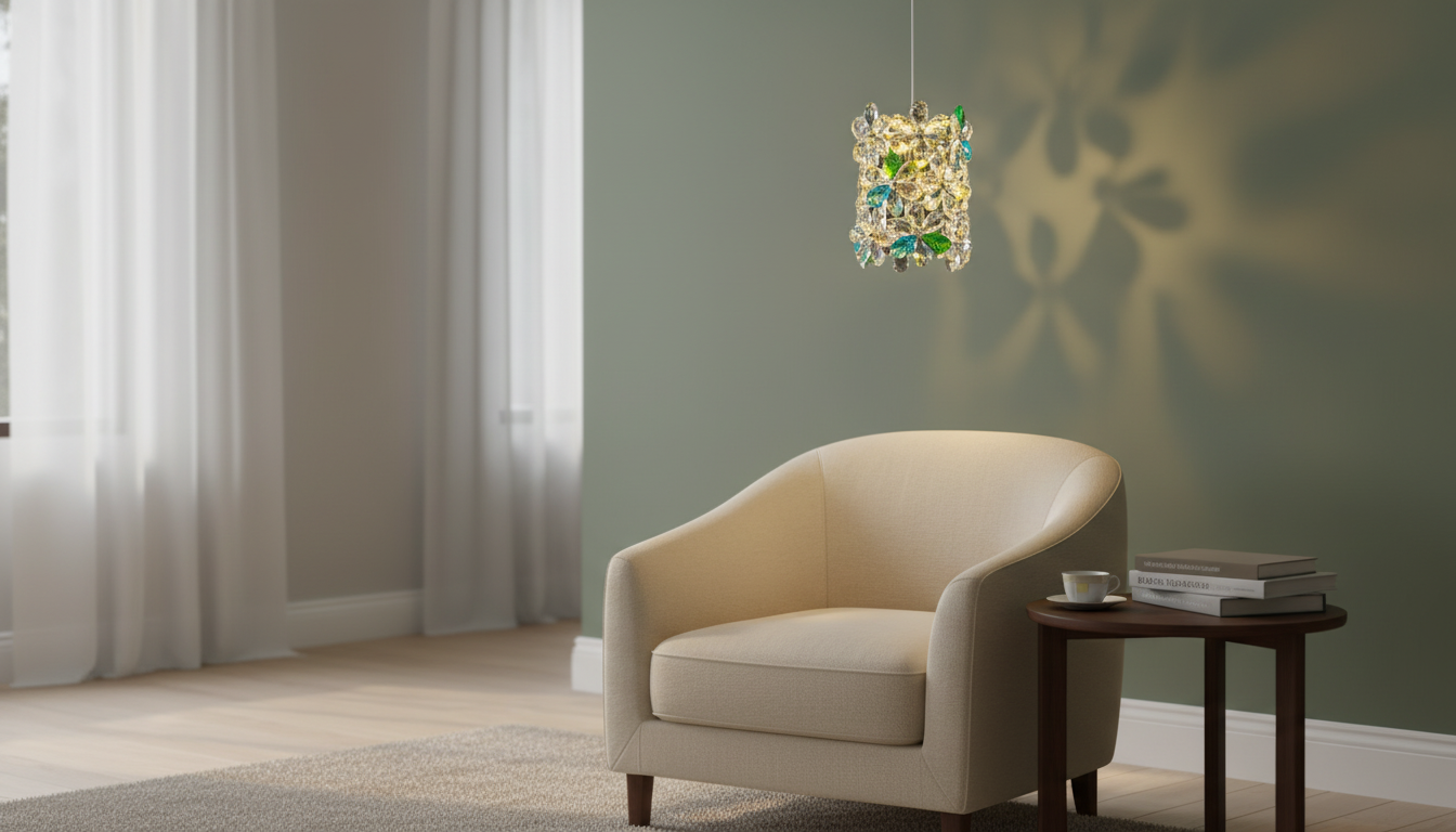 French Petal Crystal Pendant Light: Placement & Glow