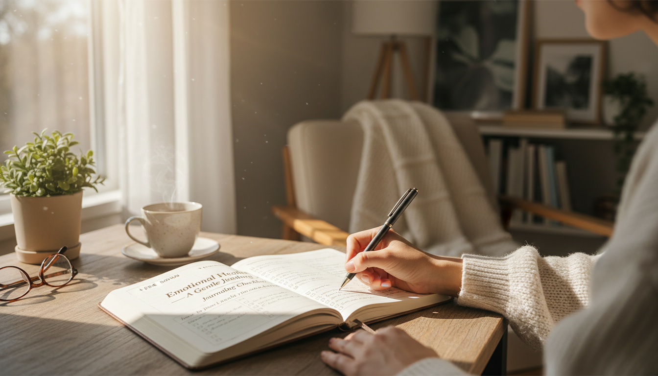 Gentle Emotional Healing: 10-Minute Journaling Checklist