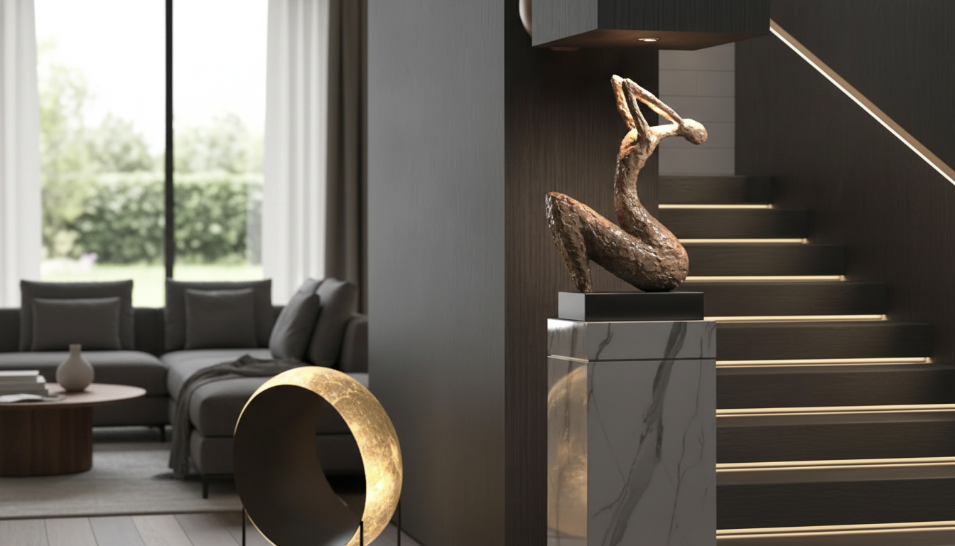 Modern Resin Floor Sculpture for a Gallery-Ready Look