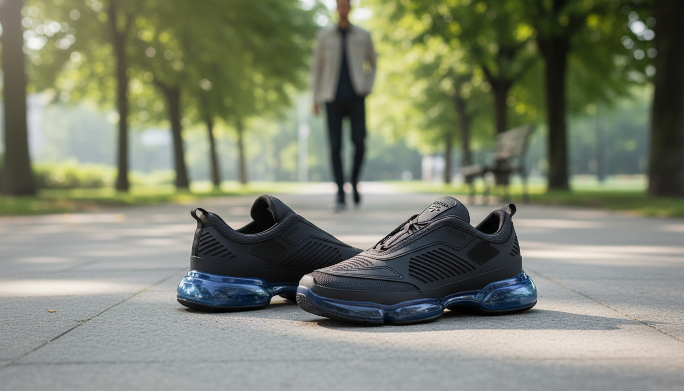Prada Cloudbust Air: Black Mesh Sneakers for Daily Wear