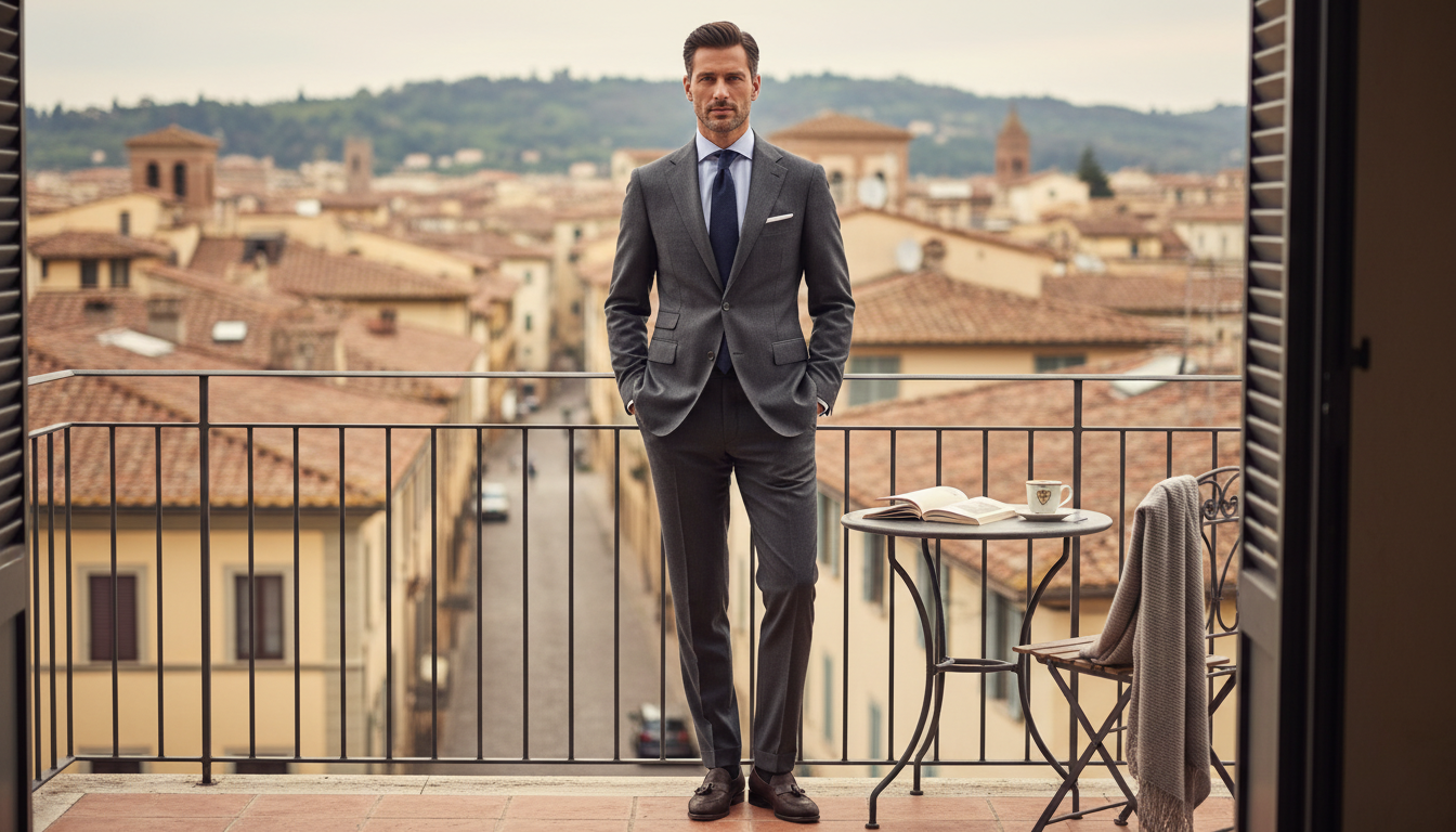 PRADA Slim-Fit Cashmere Suit: 2-Piece Luxury Tailoring