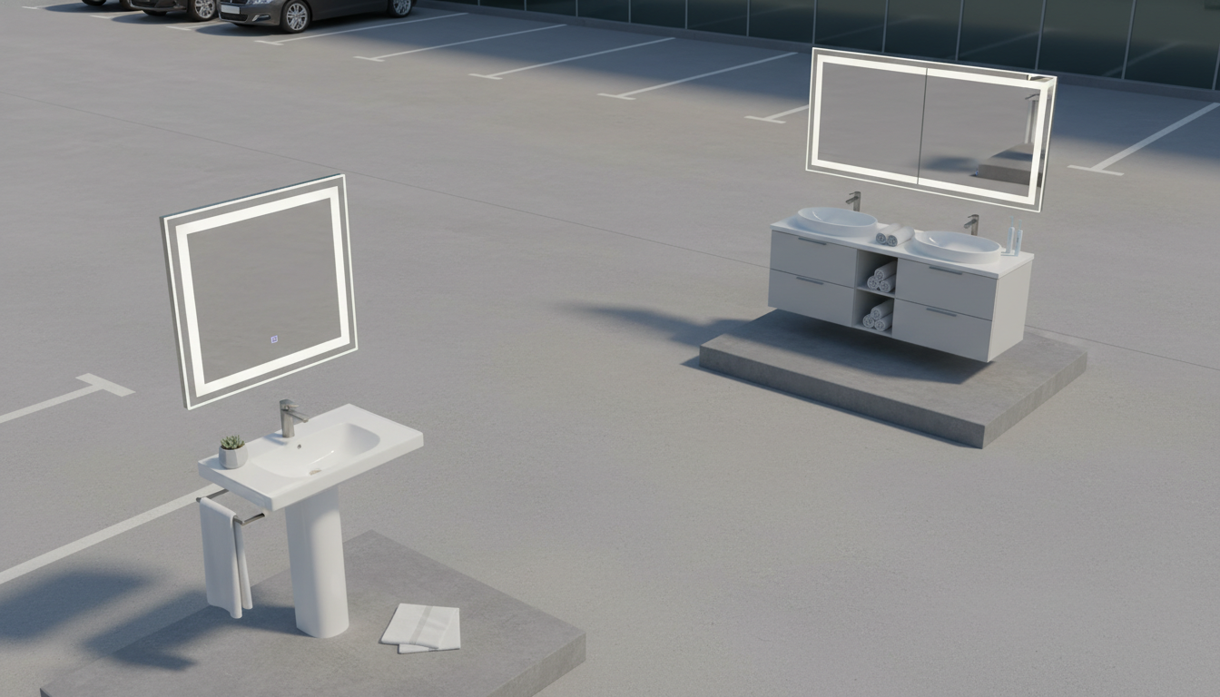 LED Vanity Mirror Size Guide: Single vs Double Sink
